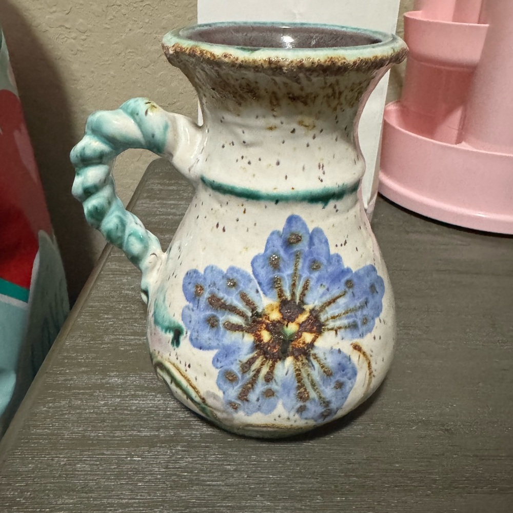 Beautifully Handcrafted Ceramic Floral Pitcher